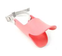 VBESTLIFE Adjustable Silicone Dog Mouth Cover Soft Breathable Duck Mouth Shape Muzzle, Pet Cover for Biting Barking Licking Wounds, Dog Training Supplies (M)