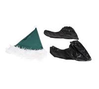 VBESTLIFE Adult Christmas Elf Costume Set with Elastic Belt, Soft Fabric Material, Couples Cosplay Kit, Ideal for Theatrical Performances and Costume Parties (3)