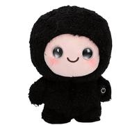 VBESTLIFE AI Talking Plush Toy, Interactive Stuffed Animal with 66 Multilingual Voice Chat and Emotion Detection for Kids Ages 3+ (Black)