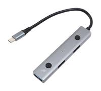 VBESTLIFE AI Voice Hub, Type C to USB 2.0 Hub, Voice Control & AI Powered, 3 Ports USB Adapter for Laptop Desktop Tablet