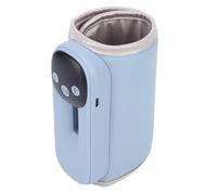 VBESTLIFE Baby Bottle Warmer, Portable 8000mAh Rechargeable 15Min Fast Heat 11 Temperature Settings LED Display Universal Fit for Travel On The Go (Blue)
