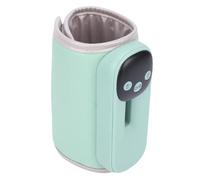 VBESTLIFE Baby Bottle Warmer, Portable 8000mAh Rechargeable 15Min Fast Heat 11 Temperature Settings LED Display Universal Fit for Travel On The Go (Green)