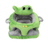 VBESTLIFE Baby Floor Seat with Back Support Plush Cushion (Style) | Removable Cover, 59.97oz Weight, Cartoon Animal Design, for Sitting Practice, Help Prevent Toppling