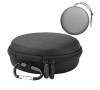 VBESTLIFE Bluetooth Speaker Case, Portable Mini Round Bluetooth Speaker Travel Carry Protect Bag for B&O BeoPlay A1 Wireless Speaker with Carabiner, Black