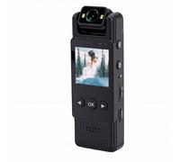 VBESTLIFE Body Worn Camera, 4K HD Video Recording with 180° Rotating Lens and Motion Detection, for Vloggers Security Travel and Everyday Use (64GB)