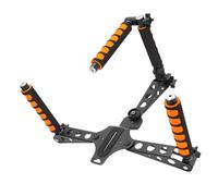 VBESTLIFE Camera Shoulder Support Rig Kit, Adjustable Handle Quick Release Cushioned Shoulder Pad Aluminum Alloy Frame for DSLRs Camcorders