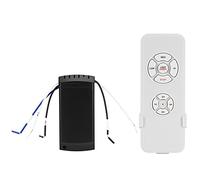 VBESTLIFE Ceiling Fan Lamp Remote Control, 3 Speed Fan Light Remote with Timer & Dimmer for AC, 1000W RF433 Universal Kit, Includes Receiver & Wall Mount Plate