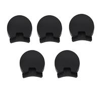 VBESTLIFE Clarinet Thumb Rest Cushion, 5pcs Black Rubber Thumb Pads for Oboe Clarinet Instruments with 10mm Thickness