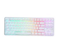 VBESTLIFE Colorful RGB Mechanical Keyboard,Bluetooth/USB wired Two Modes connection,for Gaming Working Office Home(white)