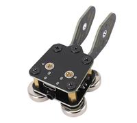 VBESTLIFE CW Key Morse Code Key, Double Paddle CW with 4 Magnets Base and 3.5mm Jack Type C Interface for Smartphone Computer Ham Radio