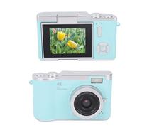 VBESTLIFE Digital Camera, 4K Autofocus Vlog Camera with 2.4in Flip Screen, 48MP Travel Point and Shoot Camera for Teens Beginner, 18x Zoom, Anti Shake (Green)
