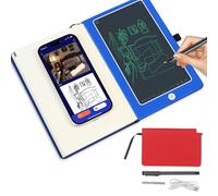 VBESTLIFE Digital Notebook with Pen, Smart Writing Pad OCR Text Recognition AI Drawing Real Time Sync, Video Playback and Offline Storage, for Android IOS (Linen Texture Red)