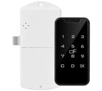 VBESTLIFE Digital Smart Lock, Touch Keypad Cabinet Lock with IC Password, Smart Digital Password for Wardrobe File Cabinet, Zinc Alloy Construction, USB Emergency Power