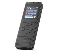 VBESTLIFE Digital Voice Recorder, with 1.44 Inch Screen, Password Protection, Noise Reduction, for Lectures Meetings Interviews Music Creation (black)