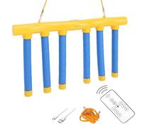 VBESTLIFE Drop Sticks Challenge Game with Remote Control 3 Adjustable Speed, Training Toy for Kids, Reaction Speed Catching Stick Game for Family Party (Yellow)