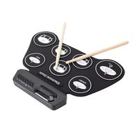 VBESTLIFE Electronic Drum Set, Roll Up Drum Pad for Kids Beginners with 8 Demo Songs, 3 Rhythms, Headphone Jack, 10 Level Volume, 6H Playtime