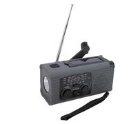 VBESTLIFE Emergency Hand Crank Radio with LED Flashlight, AM FM NOAA Portable Weather Radio with 2000mAh Power Bank Phone, Solar Power Charged