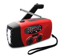VBESTLIFE Emergency Weather Radio, 1200mWh AM/FM/NOAA Solar Hand Crank Emergency Radio, SOS Alarm & Flashlight for Indoor Outdoor