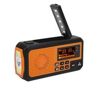 VBESTLIFE Emergency Weather Radio, DAB FM Portable Solar Hand Crank Radio with Bluetooth Speaker Power Bank Flashlight for Indoor Outdoor