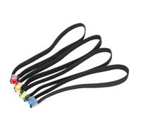 Vbestlife Fish Wire Loop Tackle, 4PCS Elastic Fabric Lightweight Fishing Tippet Spool Ring Fish Wire Loop Tackle Accessory Fishing Tool Accessory