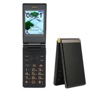 VBESTLIFE Flip Cell Phone for Seniors, Unlocked 2G Mobile Phone with 3in & 1.8in Dual Screen, Dual SIM, 5900mAh, Big Buttons & Large Fonts (Tarnish)