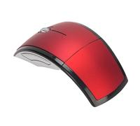 VBESTLIFE Folding Wireless Mouse, 2.4G Travel Mouse, Portable Ergonomic Computer Mouse Compatible with Notebook, PC, Computer (Red)