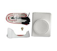 VBESTLIFE G7 X Mark II/ G7 X Mark III Case, Vintage Leather Camera Case for DSLR Camera, Protective Case with Shoulder Strap (White)