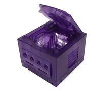 VBESTLIFE Game Console Replacement Shell, Shockproof ABS Case for NGC GC with Accurate Ports, Compatible with DOL 001 and DOL 101 (Translucent Purple)