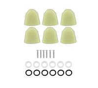 Vbestlife Guitar Tuning Pegs, 6 PCS/Set Guitar Machine Head Knobs, Guitar Tuner Pegs Acrylic Buttons (Jade Green)