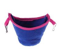 VBESTLIFE Hammock Cage Pendant Pocket Velvet Bird Bed for Small Pets, Multifunctional and Practical Hanging Hammock for Birdcage, Yellow/Pink/Red/Coffee/Blue, 17 * 10 * 12cm, Perfect Your Pet Friends