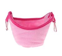 VBESTLIFE Hammock Cage Pendant Pocket Velvet Bird Bed for Small Pets, Multifunctional and Practical Hanging Hammock for Birdcage, Yellow/Pink/Red/Coffee/Blue, 17 * 10 * 12cm, Perfect Your Pet Friends