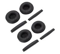 VBESTLIFE Headphone Ear Pads, 2 Sets Earpad + Headband Cushion Pads Replacement for PX200 PX200-II PX100 PX100-II PX80 PX90 PC130 PC131 Headphones (Black)