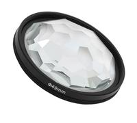 VBESTLIFE Kaleidoscope Filter, Special Effects Filter Prism Crystal Glass with Multi Refraction Subjects for Camera Lens, Good Bokeh Effects (49MM)
