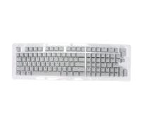 VBESTLIFE Keycaps, 117Keys Set Custom Keycap OEM Profile Solid Color OPQ Opaque Keycaps Replacement Compatible 61/64/68/71/78/82/84/87 Keys Mechanical Keyboard(light grey black)