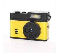 VBESTLIFE Keychain Camera, 1080P HD 12MP Compact Camera with LED Fill Light, 0.96 Inch Screen, for Travel Outdoor Photography (Black Yellow)