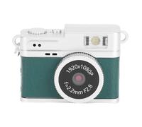 VBESTLIFE Keychain Digital Camera, 1080P HD Portable Small Compact Video Recorde with Flash Light and Chain Necklace, for Travel, Vlog (Green)