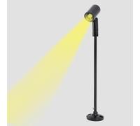 VBESTLIFE LED Spot Light, 8.3in Height Standing Cabinet Spotlight, USB Powered Aluminium Jewelry Display Spotlight for Arts Painting, Cabinets, Galleries (Warm Light)