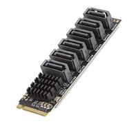 VBESTLIFE M.2 SATA3.0 Adapter Card High Speed ASM1166 PCIE SATA Expansion Smart Indicator