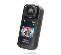 VBESTLIFE Mini Action Camera 1080P, Thumb Sports Camera, Wearable POV Chest, for Running, Cycling, Hiking, Outdoor Adventures (Black)