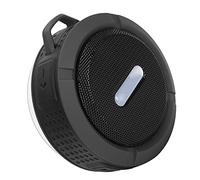 VBESTLIFE Mini Bluetooth Speaker,IPX4 Level Waterproof Portable Subwoofer Speaker,for Outdoor Sports,with Suction Cup Carabiner(black)