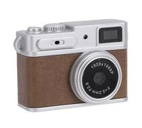 VBESTLIFE Mini Retro Camera with 1080P Video, 3MP Photos, Keychain Digital Camera, 0.96inch Screen, OTG Type C, for Travel, Daily Vlogging (Brown)