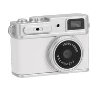 VBESTLIFE Mini Retro Camera with 1080P Video, 3MP Photos, Keychain Digital Camera, 0.96inch Screen, OTG Type C, for Travel, Daily Vlogging (White)