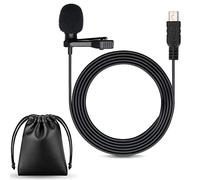 VBESTLIFE Mini USB Microphone, External Microphone With Clip for GoPro Hero 3/3+ / 4.