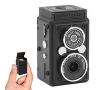 VBESTLIFE Mini Vintage Digital Camera, Retro Dual Lens Reflex Style Digital Camera, 12MP Photos, 1080P Video, 1000mAh Battery and 6 Filters, for Boys & Girls
