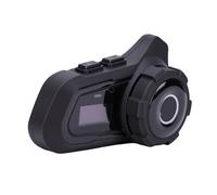 VBESTLIFE Motorcycle Bluetooth Intercom Headset, with Digital Display, CVC 8.0 Noise Reduction, 6 Rider Intercom, 1500m Range, for Full Face Half Helmet