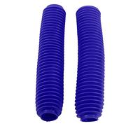VBESTLIFE Motorcycle Front Fork Shock Boots, Dust Cover Protector with Pleated Rubber for Dirt Bike Off Road, Fork Gaiters Replacement for Suzuki RM125 DR250 DRZ400, Universal Fit for (Blue)