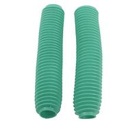 VBESTLIFE Motorcycle Front Fork Shock Boots, Dust Cover Protector with Pleated Rubber for Dirt Bike Off Road, Fork Gaiters Replacement for Suzuki RM125 DR250 DRZ400, Universal Fit for (Green)