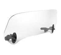 VBESTLIFE Motorcycle Windscreen Spoiler, Adjustable Air Deflector with Extension Arms, Windshield Deflector for Smoother Highway Cruising, Transparent Fit for Most Bikes with Original Screen