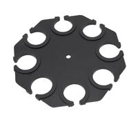 VBESTLIFE Multi Microphone Holder, Plain Carbon Steel Multi Mic Holder Holds Up to 8 Mics, Multiple Microphone Holder for Organizer & Display, with 3/8" Connecting Screw