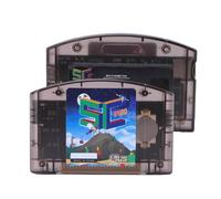 VBESTLIFE N64 Game Cartridge, Open Source HD Game Reader with Auto Save Backup and 32GB Memory, for N64 Players and Developers (Black Transparent)